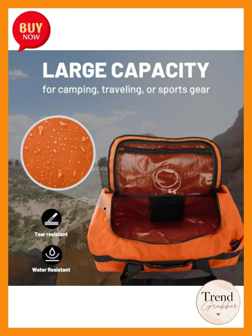 MIER 60L Convertible Backpack Duffel Bag Water Resistant Heavy Duty Travel Gym